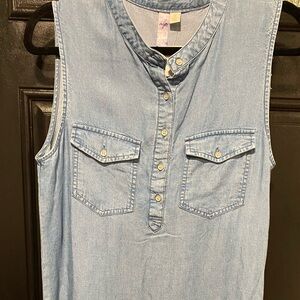 Alya Light Blue Denim shirt dress